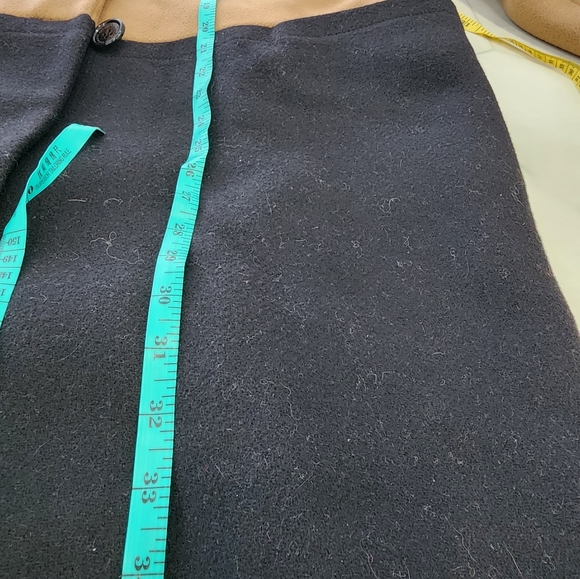 [ COACH] WOMEN'S SIZE XL,HEAVY WEIGHT WOOL - COLOR BLOCK TRENCH COAT - Picture 7 of 16